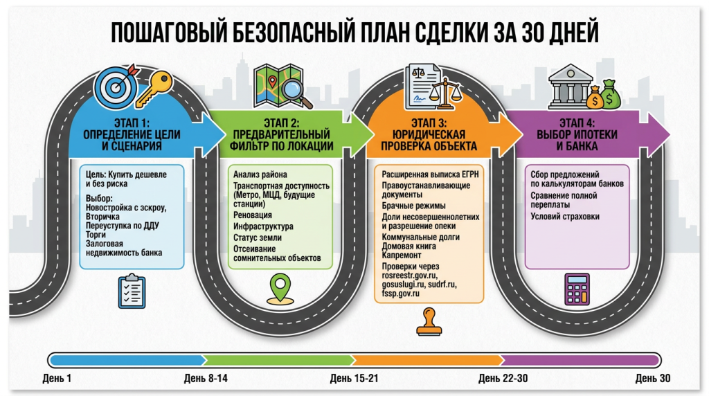 Пошаговый безопасный план сделки